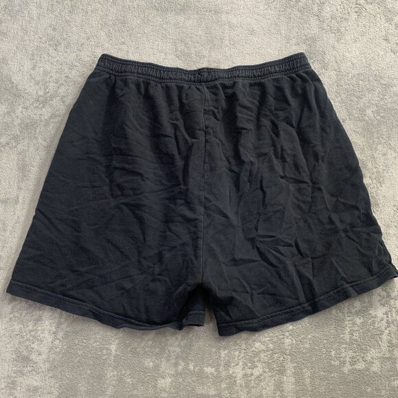 Big Bud Press Sweat Shorts Womens XL Faded Black Pockets Sun Logo Loungewear 4” - Picture 8 of 8